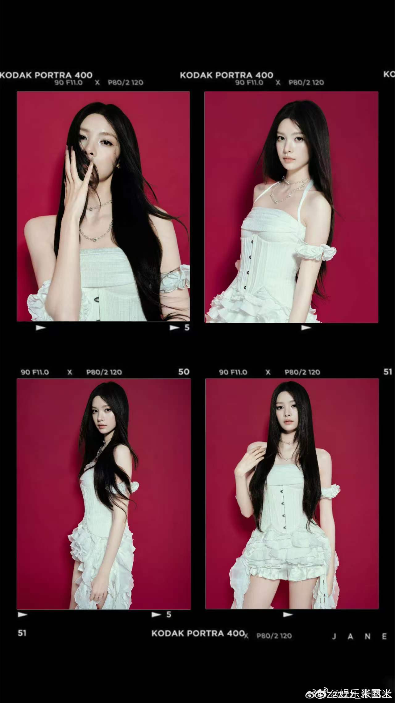 张艺上浪姐初舞台造型 黑长直配白裙是白月光本光！校园感拉满，和剧里反差拉满，期待