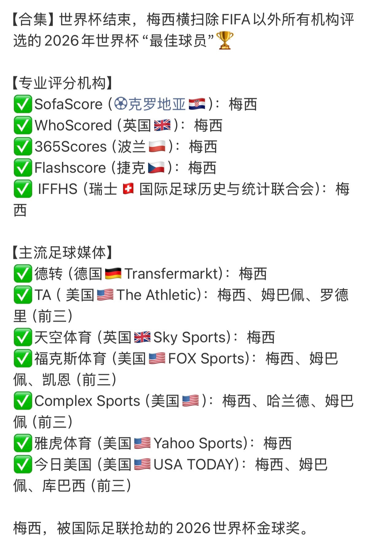 建议这张美加墨世界杯30大照片