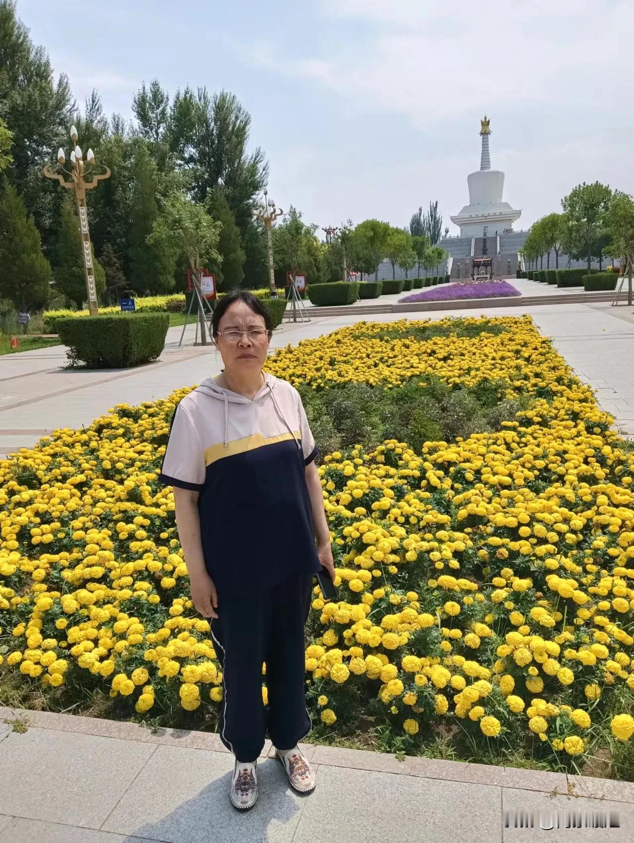 夏天，我和儿子还有父亲去达旗。准备办理卖房手续。去了达旗顺便去公园转了转。公园里