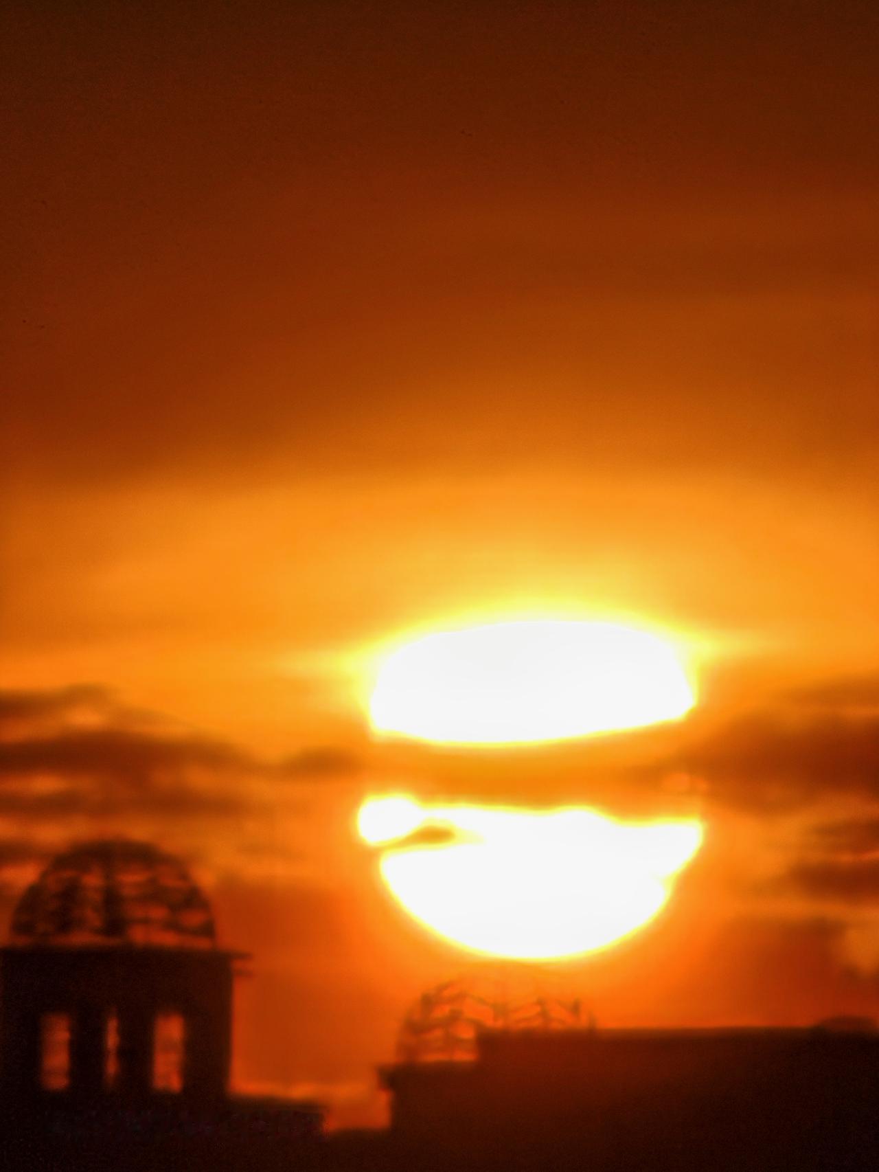 昨晚北京通州天空之城打卡夕阳西下~震雨后天晴