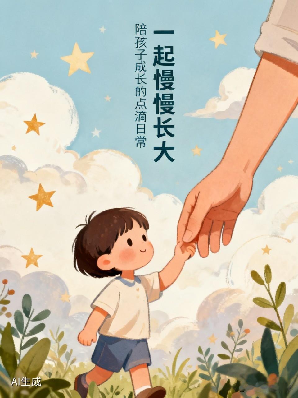 清晨一起起床洗漱，傍晚陪着读绘本、拼积木，偶尔被他的小调皮气得哭笑不得，转头又被