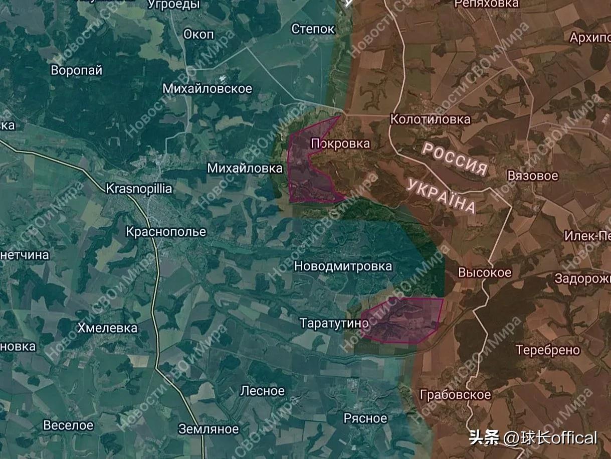 苏梅州，克拉斯诺波尔斯科耶方向。我军穿过森林地区，抵达米哈伊利夫卡和塔拉图季诺村