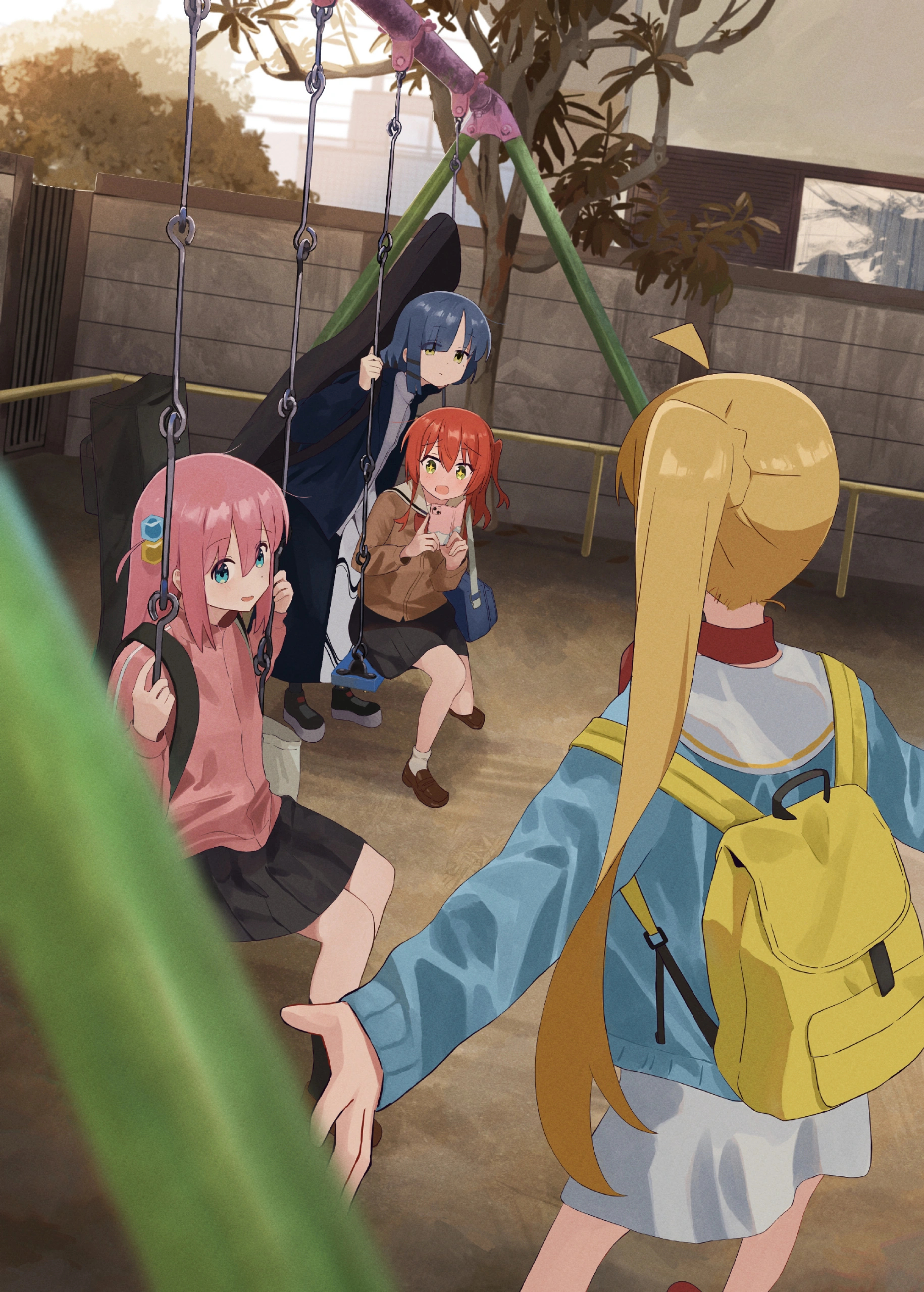 孤独摇滚！温馨的日常，画师茜しらす作品#开学开新谷# ​​​