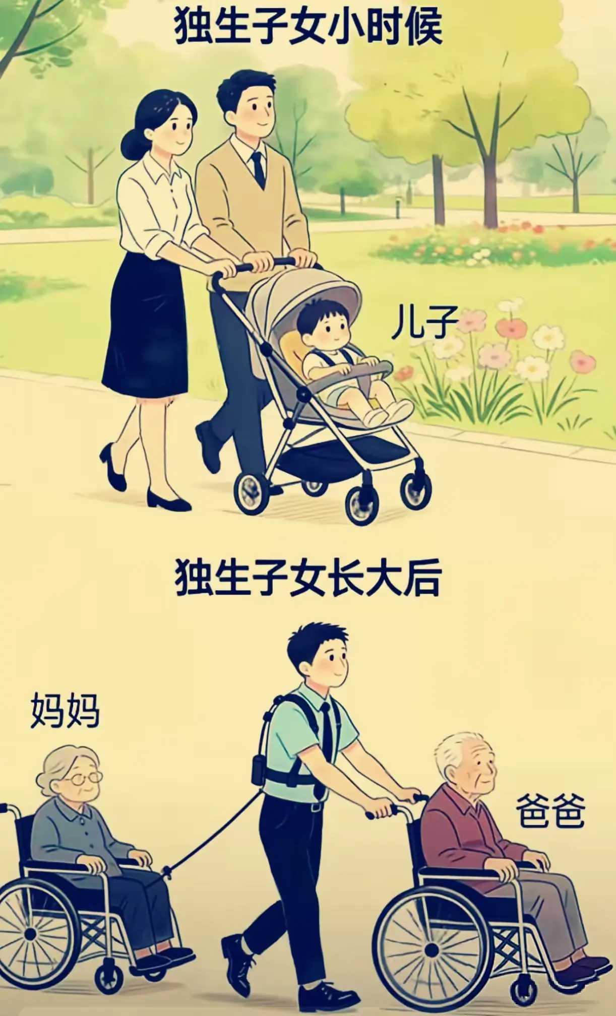独生子女，就是这个意思了！
