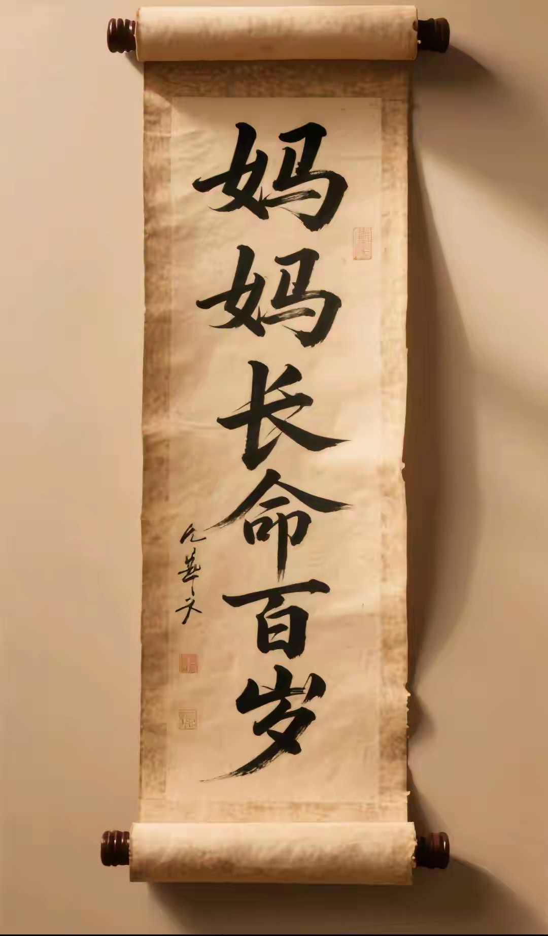 转发灵验，妈妈长命百岁，请确认签收 ​​​