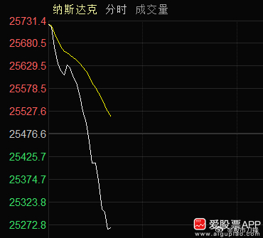 美股这是怎么了，开盘后全线大跳水。纳斯达克从+1%到快-1%了，美光科技震撼了全