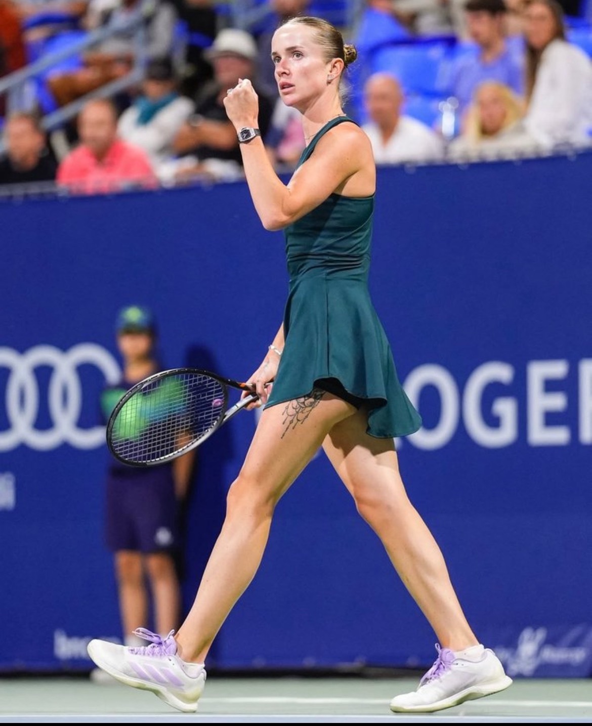 蒙特利尔赛斯维托丽娜 6-4 6-1 击败，阿尼西莫娃，第 24 次闯入 WTA