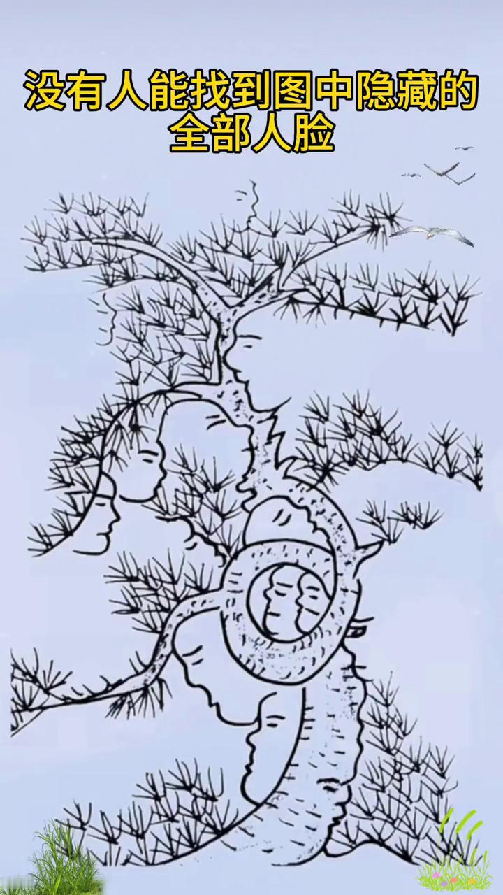 没有人能找到图中隐藏的全部人脸。
考眼力，据说图中隐藏多张人脸，据说到现在还没有