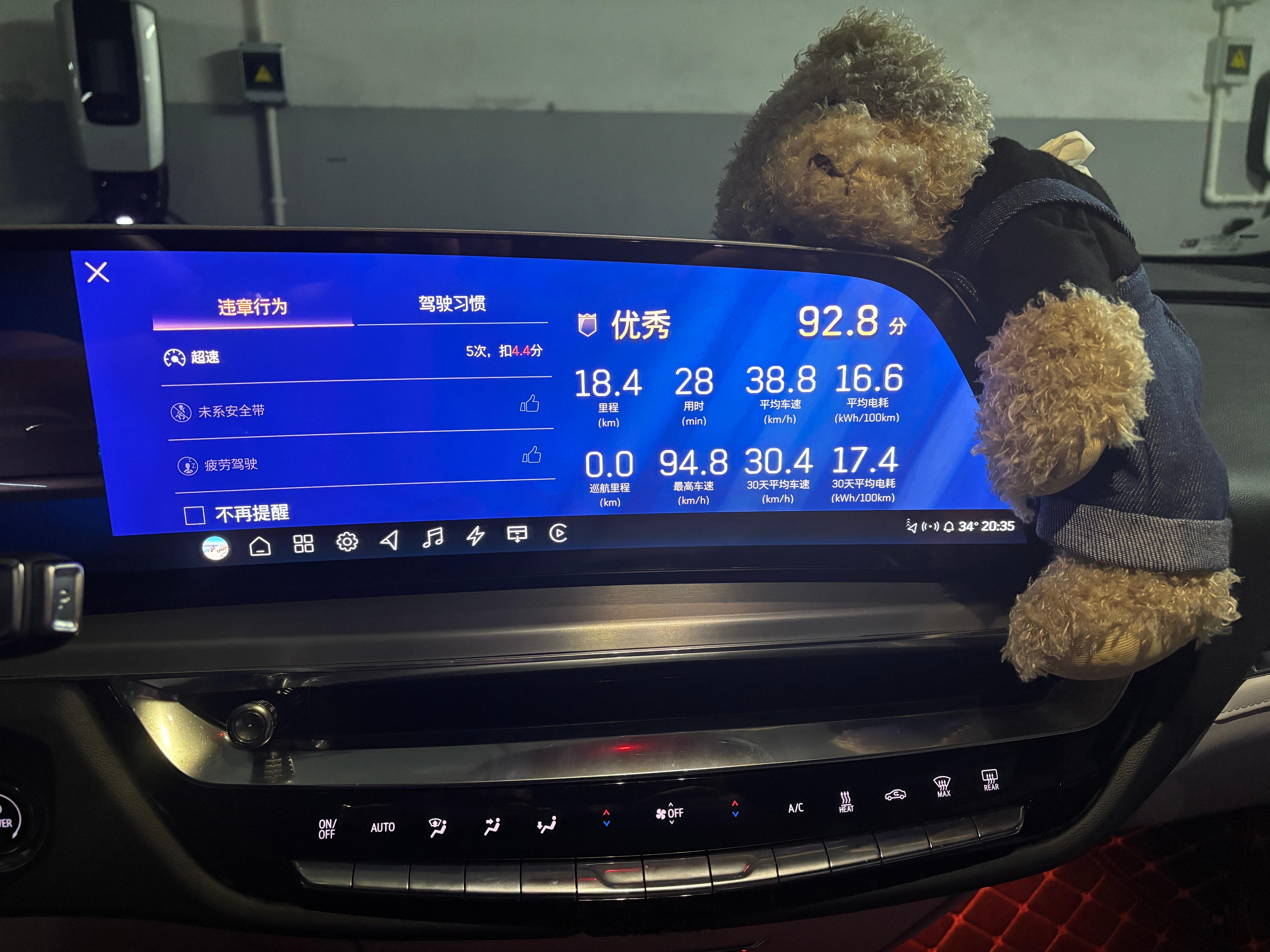 凯迪拉克[超话]  凉爽的夜俺的电耗又回来了新能源汽车锐歌 ​​​