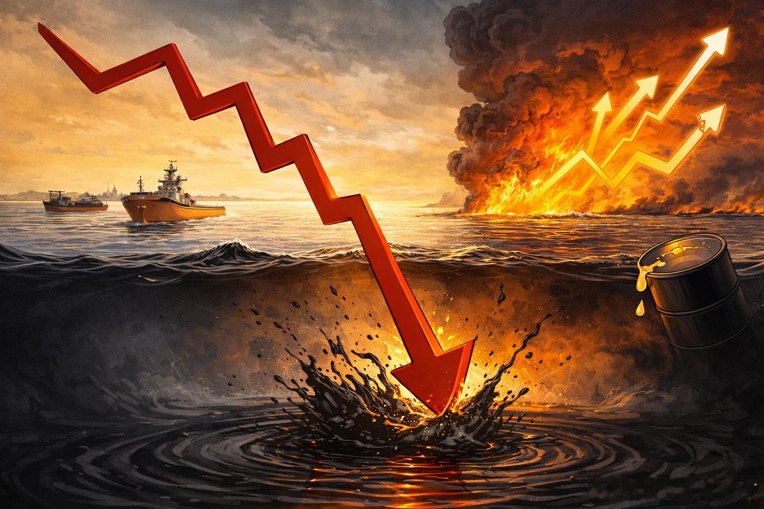 伊朗对所有商船开放霍尔木兹海峡霍尔木兹开门，油价大跳水，市场开始抢跑停火预期4月