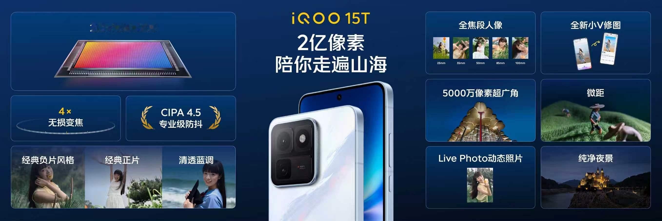 iQOO15T搭载iQOO旗舰史上最大8000mAh超薄蓝海电池，还有配合100