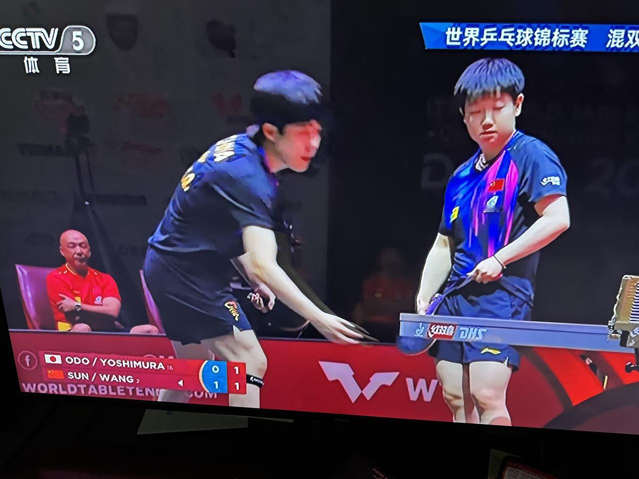 北京时间2025年5月24日21:08，
2025 多哈乒乓球世锦赛，
混双总决