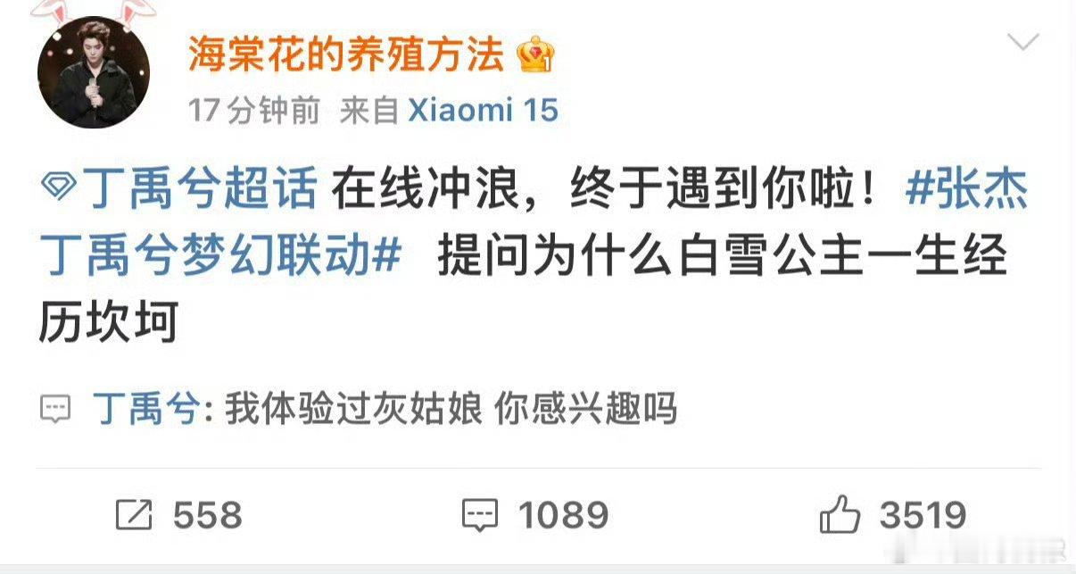 丁禹兮说体验过灰姑娘 丁禹兮版灰姑娘（鞋掉了[哈哈]就爱看小丁与海棠们的互动