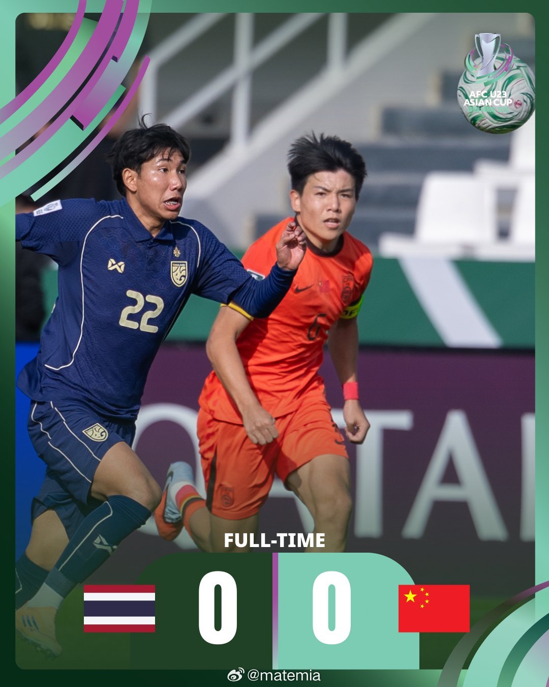 中国U23国家队🇨🇳创造了历史，晋级u23亚洲杯 四分之一决赛！u23国足0