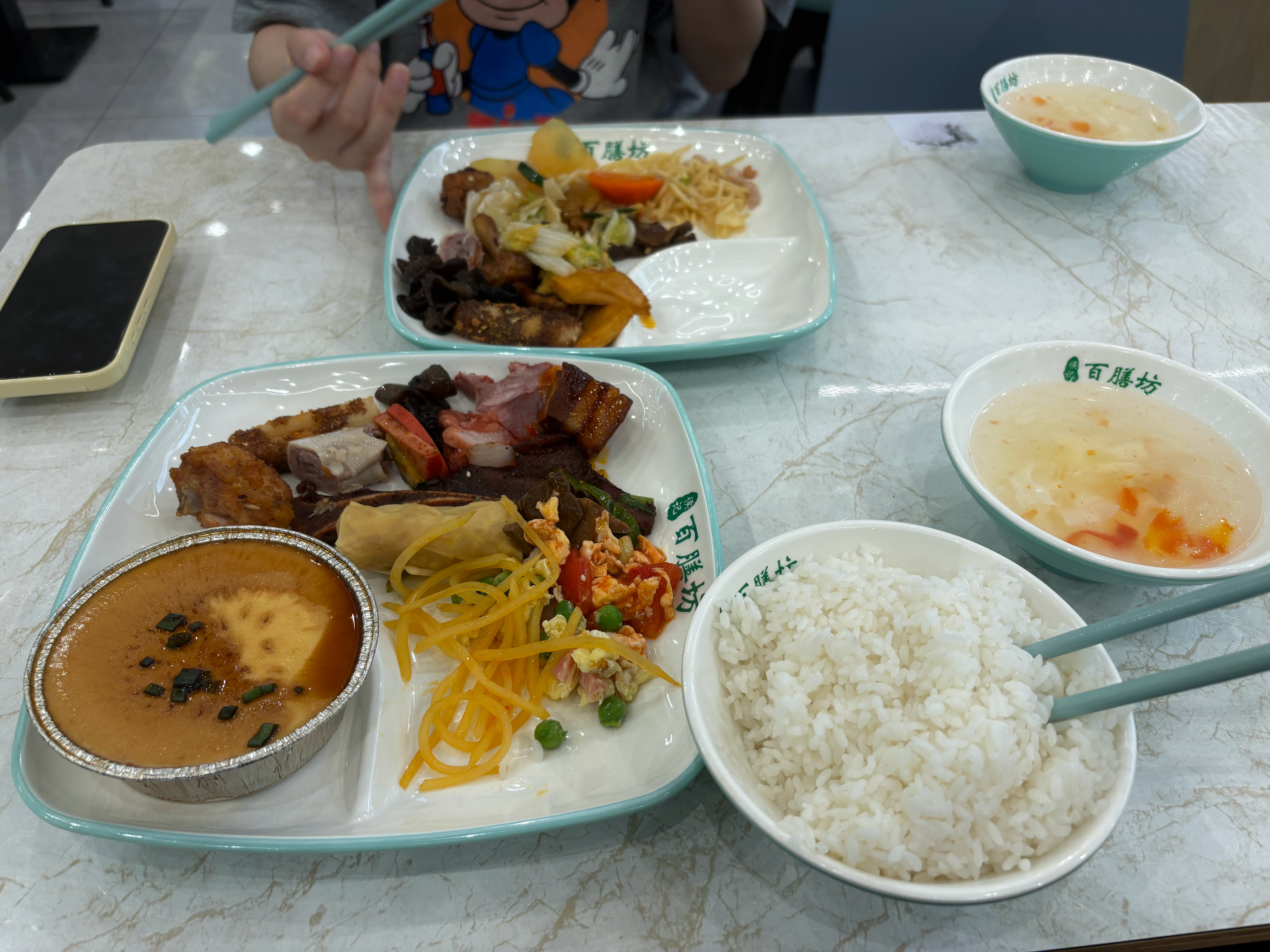 今天七夕，和老婆没出去吃饭，直接来大食堂吃了，两个人都觉得很舒服。只要俩人在一起