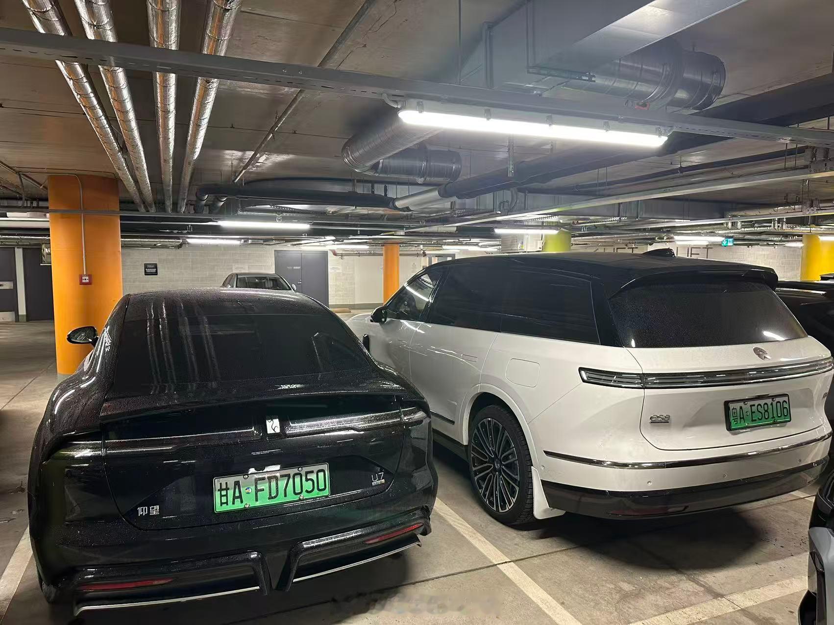 在爱沙尼亚 遇到了也是从中国自驾来的朋友蔚来ES8  有点老乡见老乡的感觉与倪看
