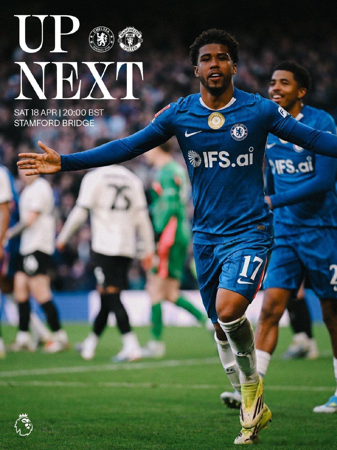 切尔西官X：United up next. 🔵👊切尔西  cr：切尔西信使 