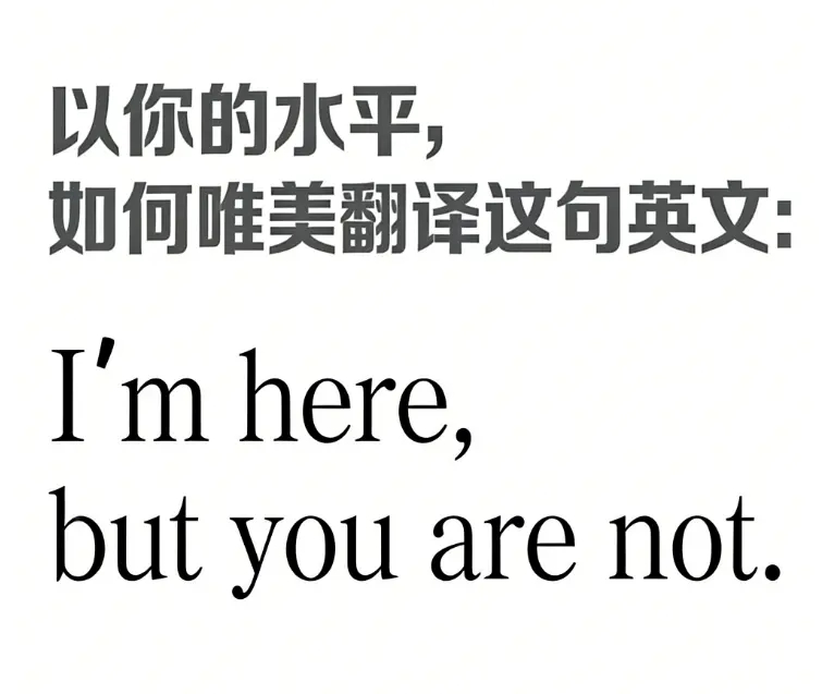 以你的文采水平，会如何唯美地翻译这句英文？ 