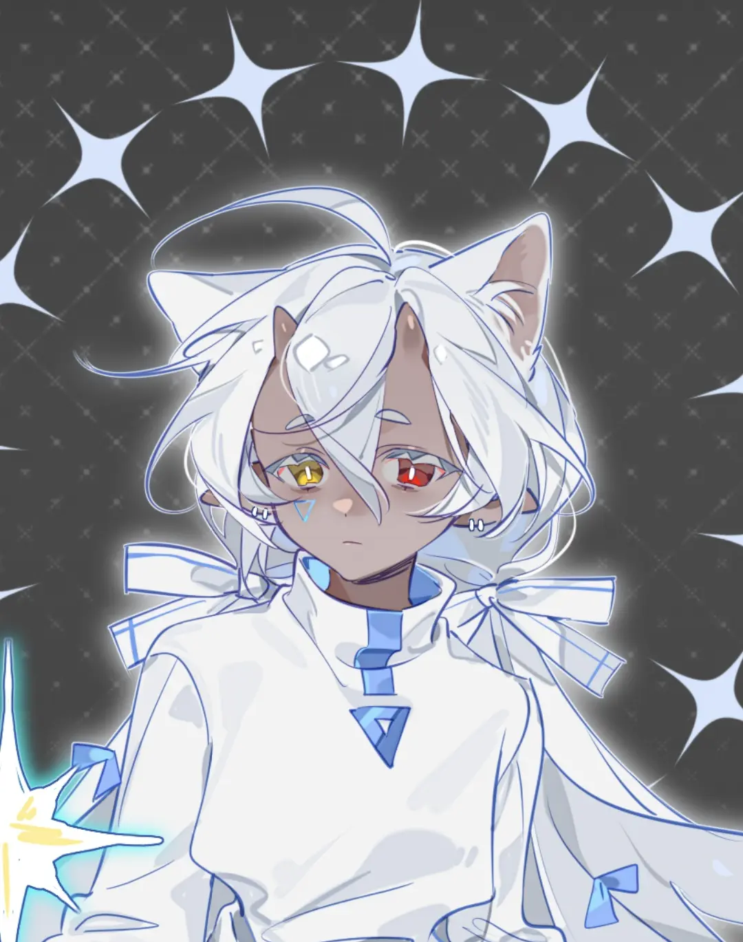 重绘了黑皮小猫。原图p3