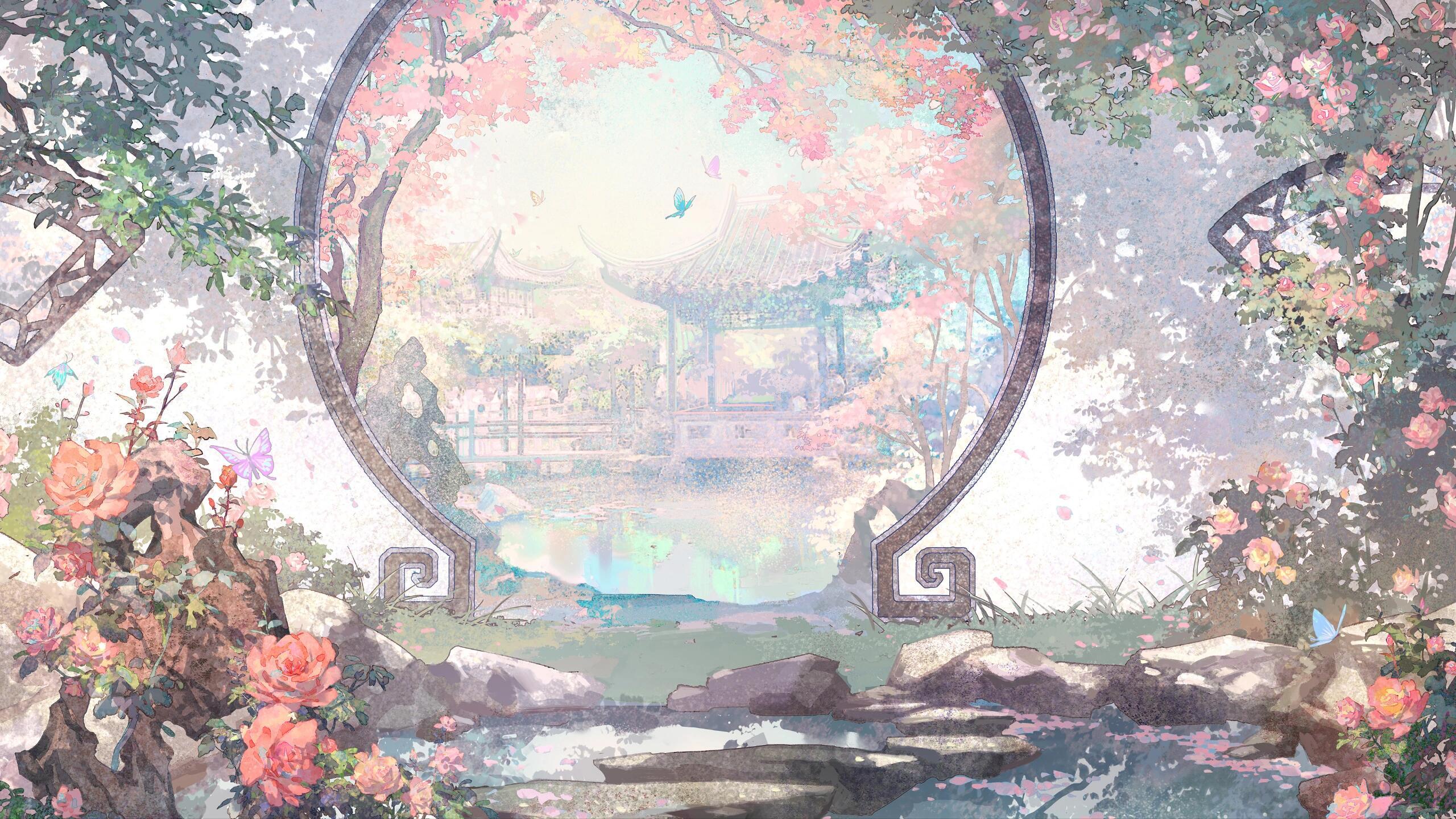 古风电脑壁纸｜绿意盎然处 江南非梦是归栖 