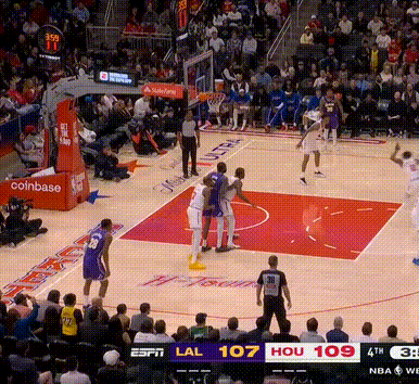 运气不错啊，八村湖人vs火箭