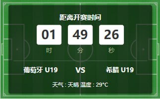 葡萄牙 U19 vs 希腊 U19 观点：葡萄牙倾向：小比分：1-0 1-1 2