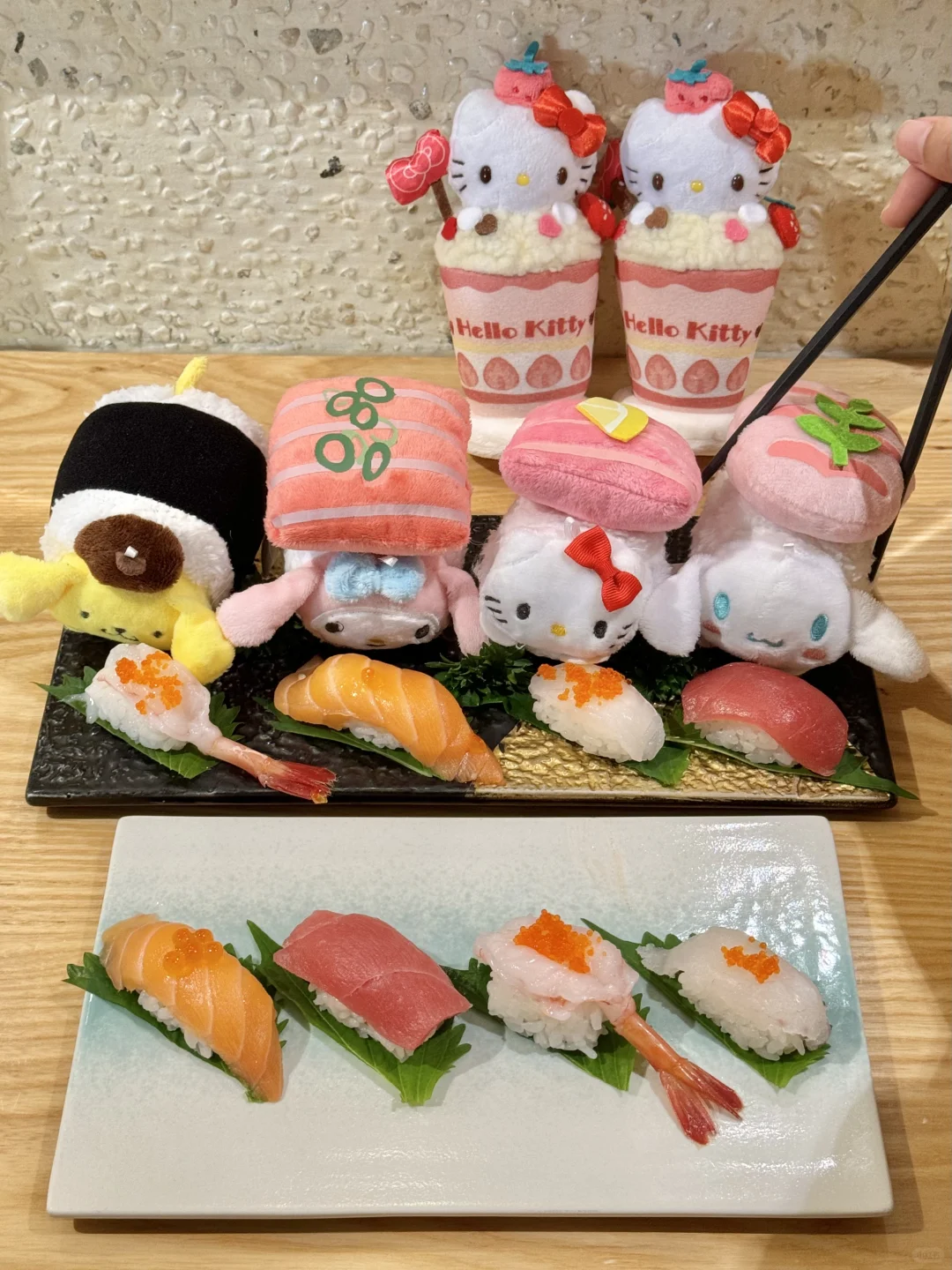 青岛竟然有？？？kitty寿司🍣！！！