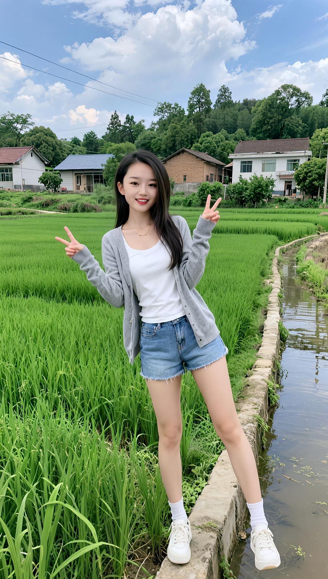 AI田园生活照 抖音ai创作