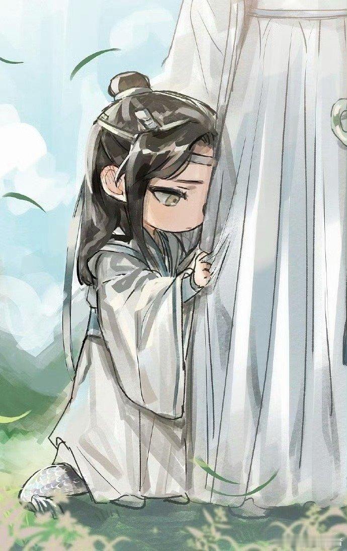 魔道祖师 小奶叽第一次见羡羡，害羞极了[偷笑]x：daedawdaw ​​​