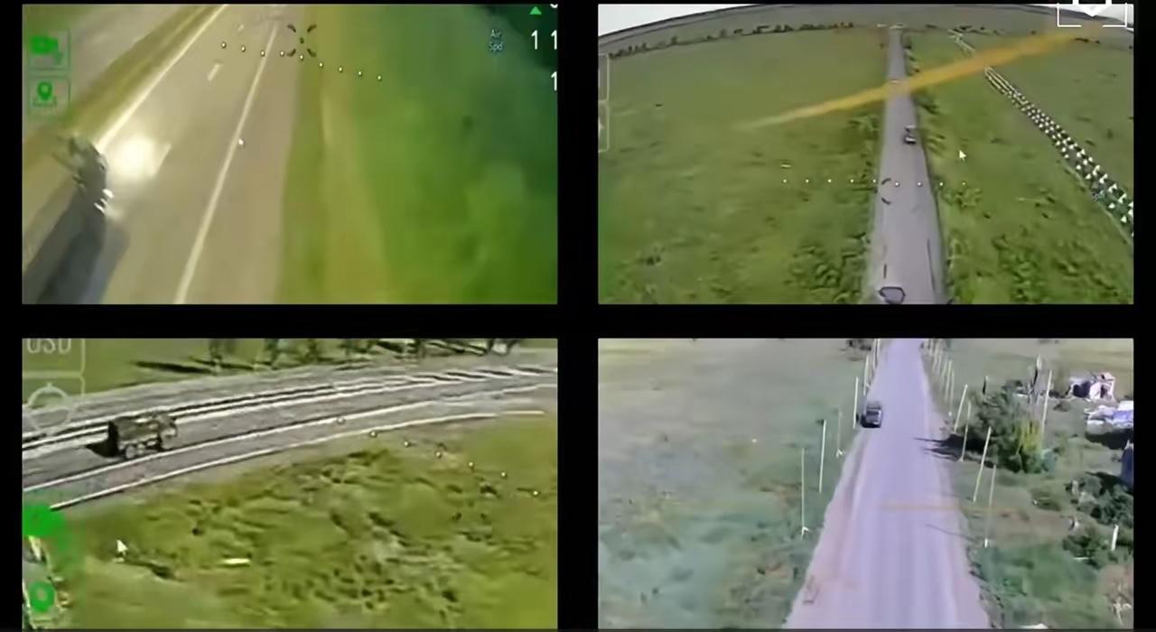 乌军无人机在公路上，疯狂追击俄军“新兵”运输卡车！

这仗打得真是越来越邪乎了。