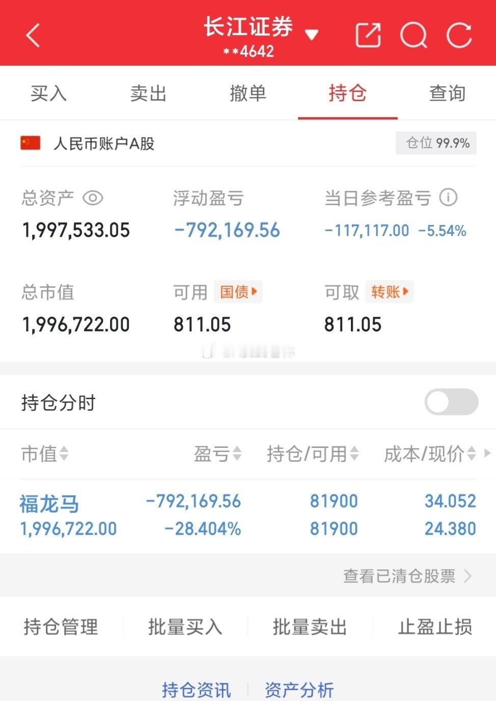 用80万本金实盘记录（第139天）实力见证，拒绝马后炮！！！继续持有： 福龙马今