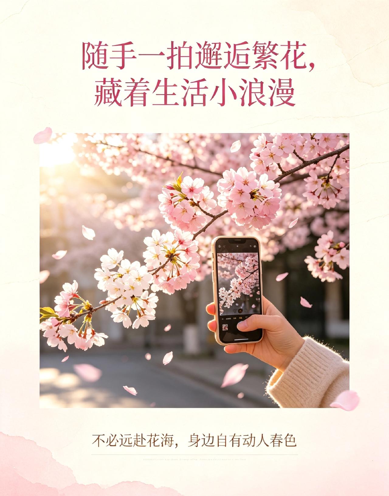 随手一拍邂逅繁花，藏着生活小浪漫
不必远赴花海，身边自有动人春色