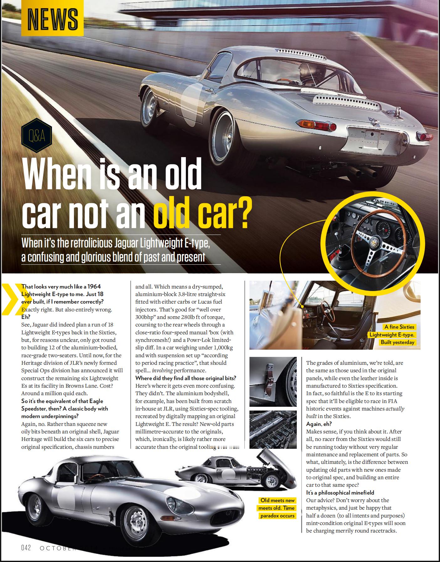 When is an old car not an old car?这个标题就很