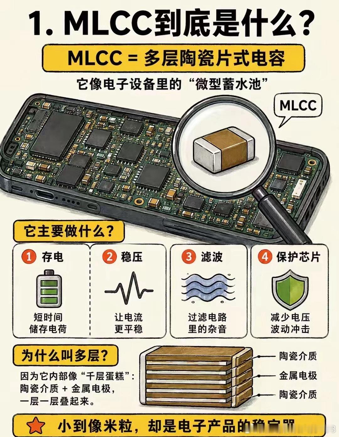 电子小白：什么是MLCC？ 