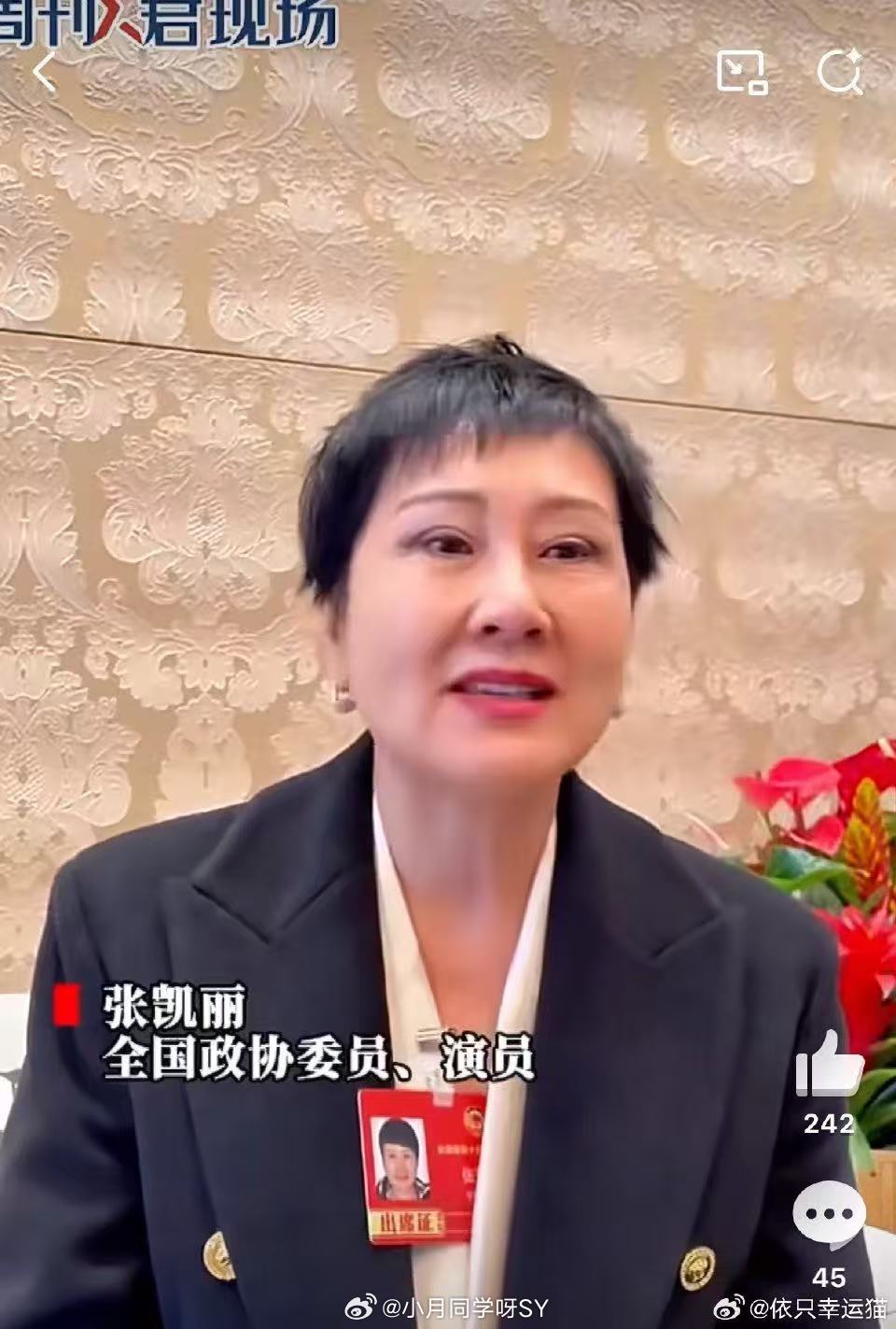 张凯丽说短视频不会毁掉一代人张凯丽称禁止未成年用网是因噎废食张凯丽认为短视频是时
