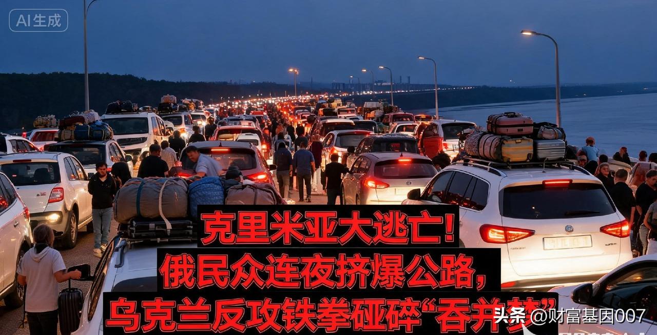 《克里米亚大逃亡！俄民众连夜挤爆公路，乌克兰反攻铁拳砸碎"吞并梦"》

---