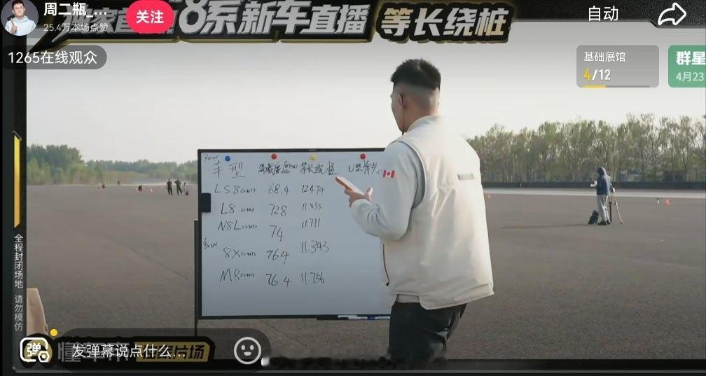 dcd还是懂流量，到问界M8测试环节，直接静音。解释说信号问题，麦克风断了……评