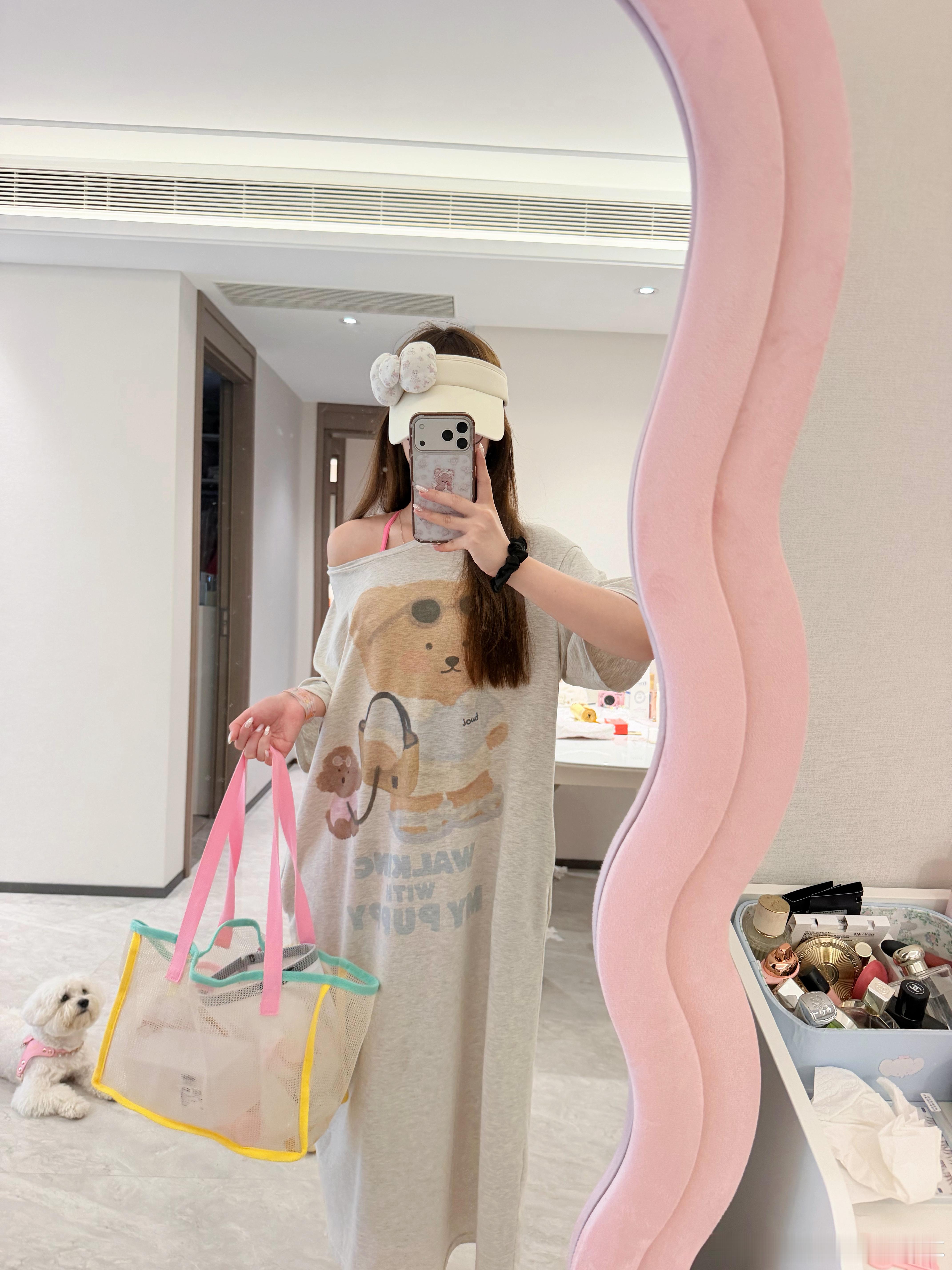 也不知道今天犯啥社恐了哈哈哈哈哈哈我把泳衣穿在衣服里出发