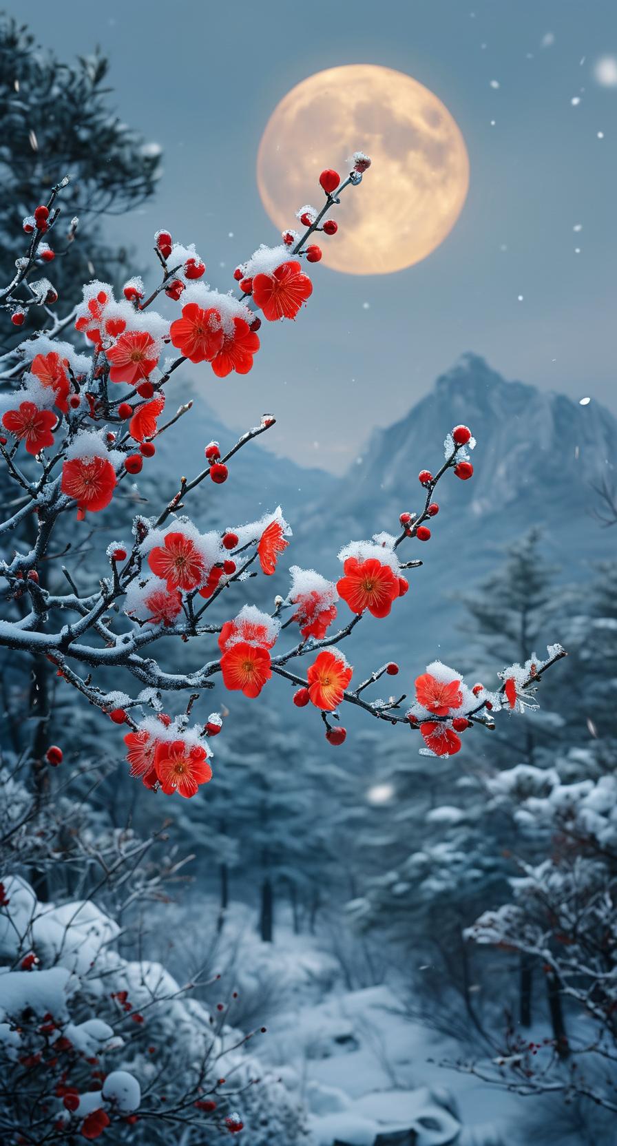 我的创意下联可以是：
1、红梅带雪香犹淡[碰拳]翠竹凝霜节更坚。
2、红梅带雪香