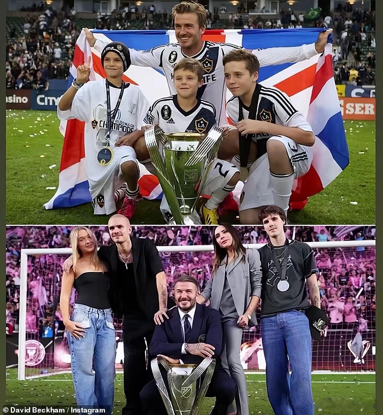 贝克汉姆大儿子拉黑全家对老外来说，圣诞节是象我们中国的春节一样重要的节日贝克汉姆