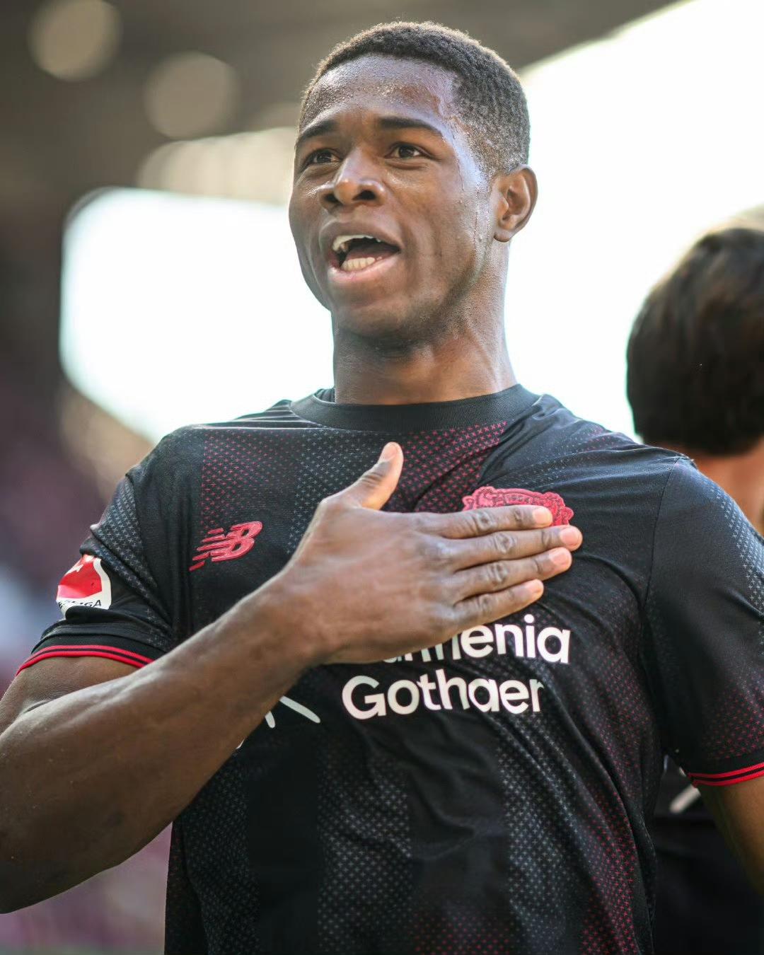 【冉冉升起的新星】德甲第25轮，勒沃库森客场3:3战平弗赖堡，19岁的喀麦隆前锋