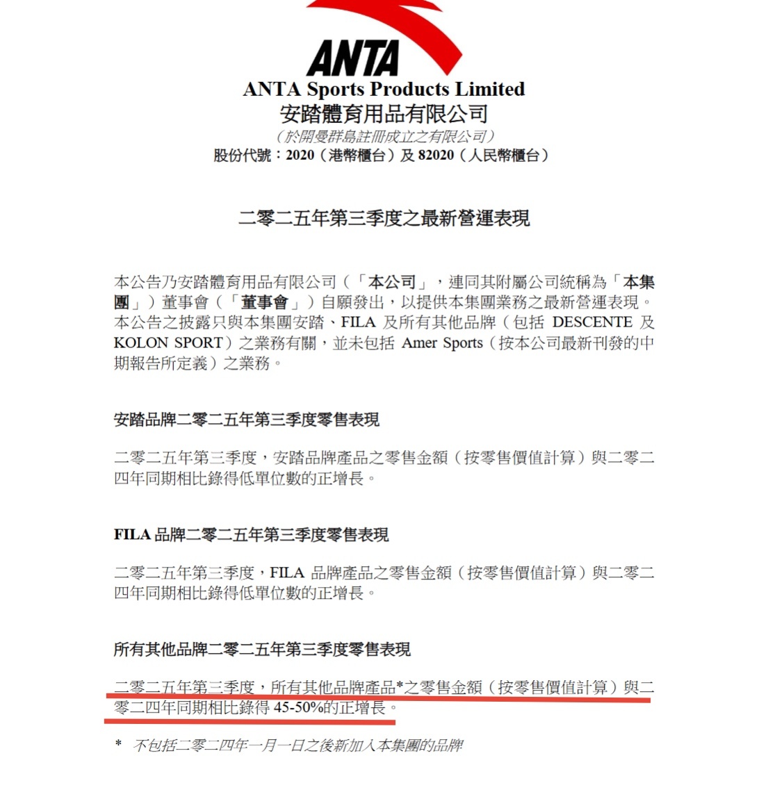 自刘诗诗代言可隆以来，可以说每个季度的销售表现都是处于快速增长的状态，今年Q3财