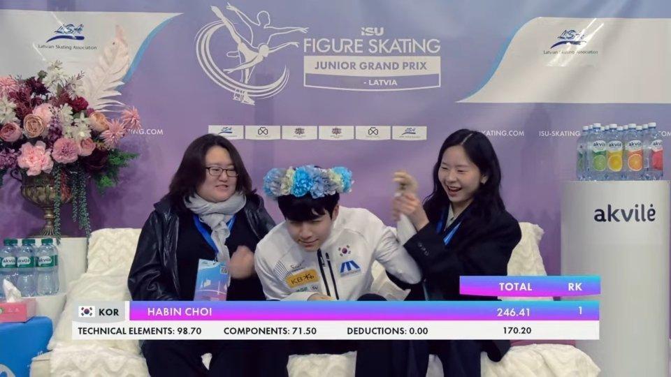 2026jgp拉脱维亚站 崔嘏彬自由滑小崔这状态牛逼大发了！！配置：4Lz3T，