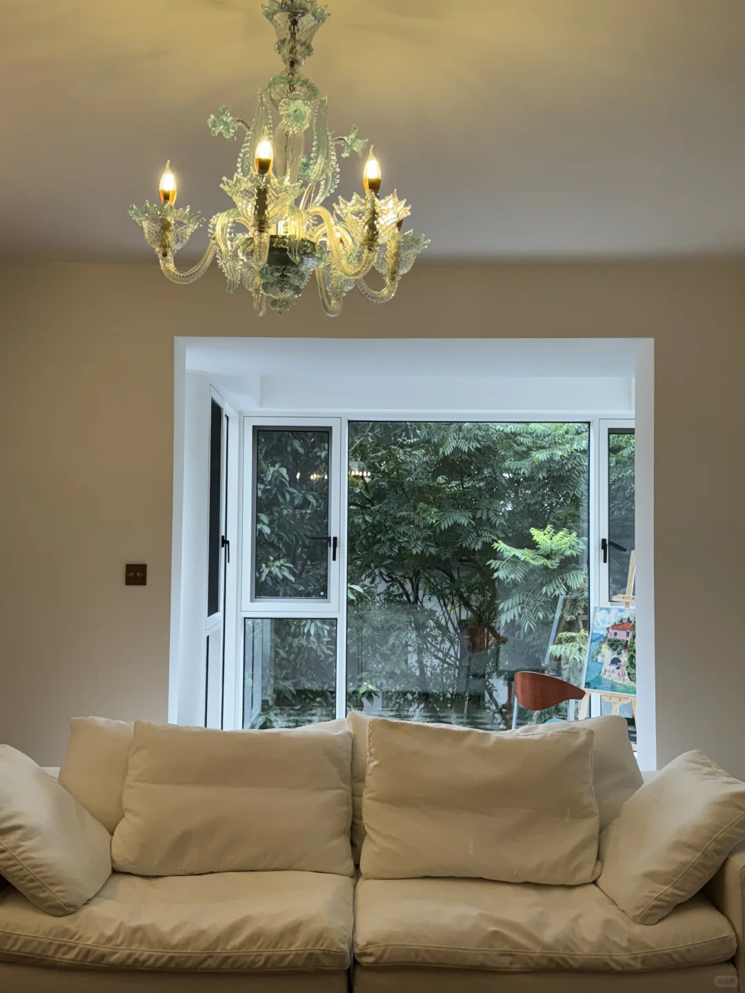 客厅的主灯终于到了！！宣布硬装结束