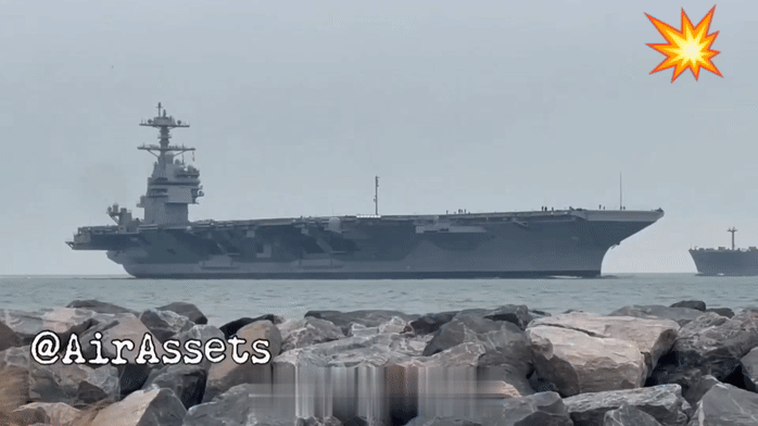 福特级二号舰肯尼迪号完成首次海试回港。外界传闻二号舰已改用综合中压直流供电系统，