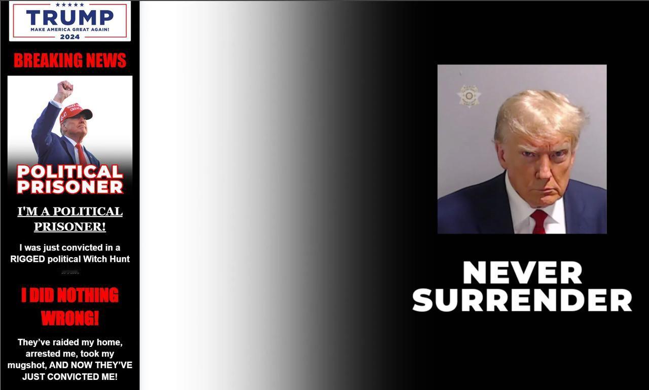 突发新闻：特朗普成为首位被判重罪的前美国总统。特朗普封口费刑事案被判有罪，特朗普