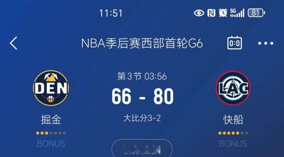 快船领先14分！掘金就剩俩暂停了！快船vs掘金 ​​​