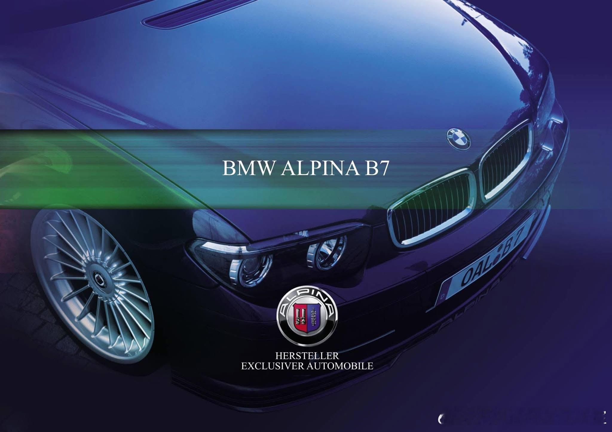 2004宝马阿尔宾纳B7，在宝马E65的基础上重造的一台7系。ALPINA B7