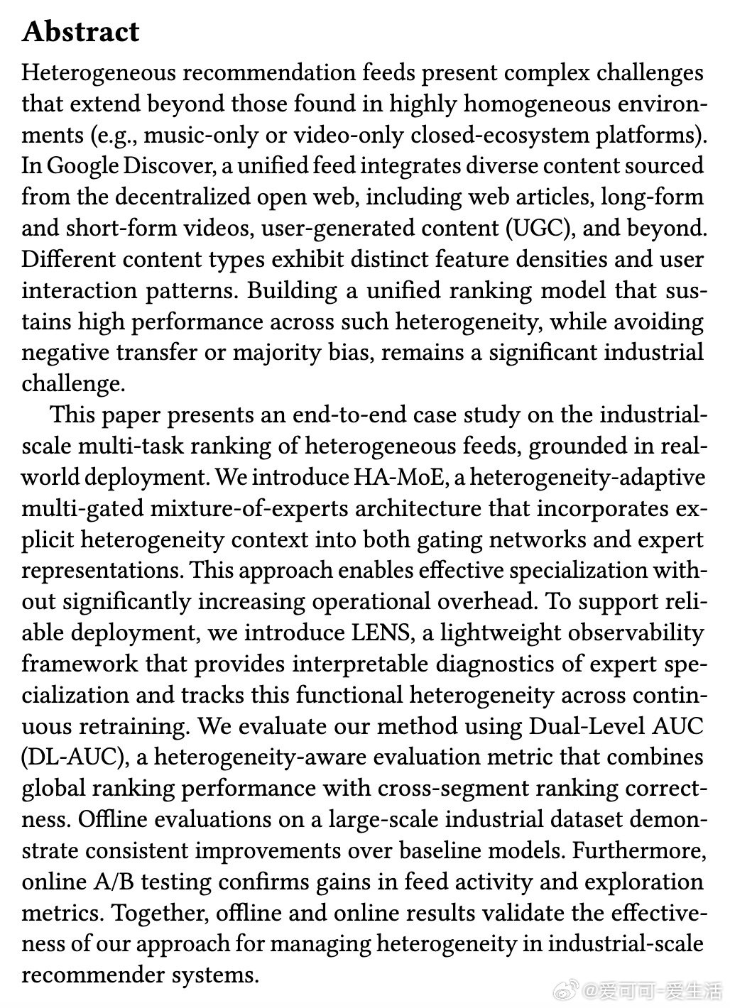 [LG]《Heterogeneous Ranking in Industrial