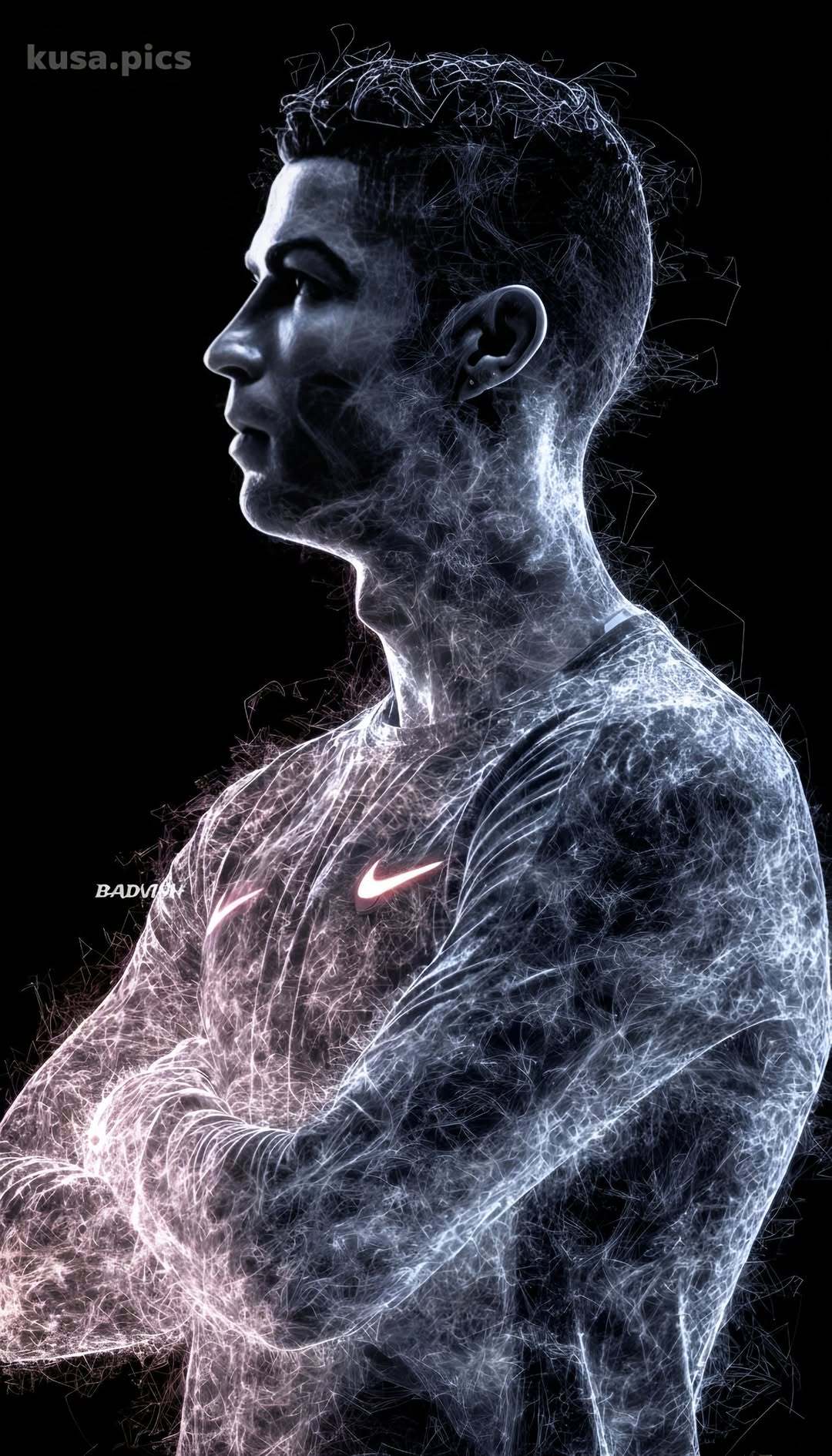 酷炫壁纸一枚Ai透明线条 